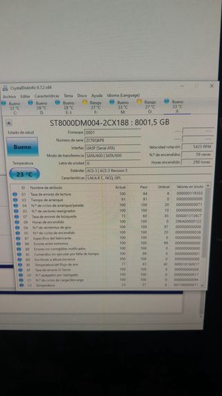 Discos Duros internos 8TB x6 Seagate Barracuda