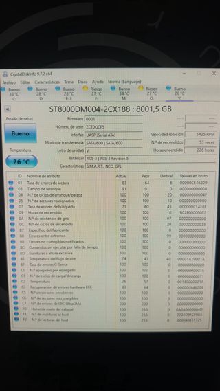 Discos Duros internos 8TB x6 Seagate Barracuda