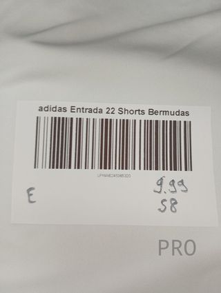 Bermudas Hombre - Entrada 22 Shorts TALLA L - adidas