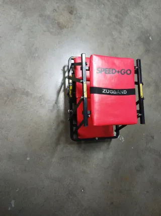 Camilla de mecánico convertible en asiento