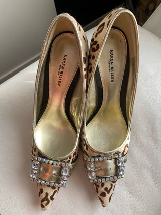 Zapatos tacón animal print Karen Millen T.39