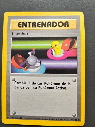 Carta Pokémon Entrenador Cambio 95/102