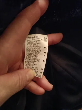 Abrigo Benetton pelo negro