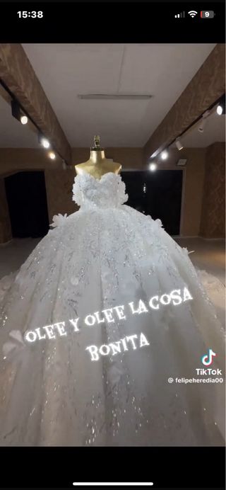 Vestido de Novia Gitana Blanco pedreria