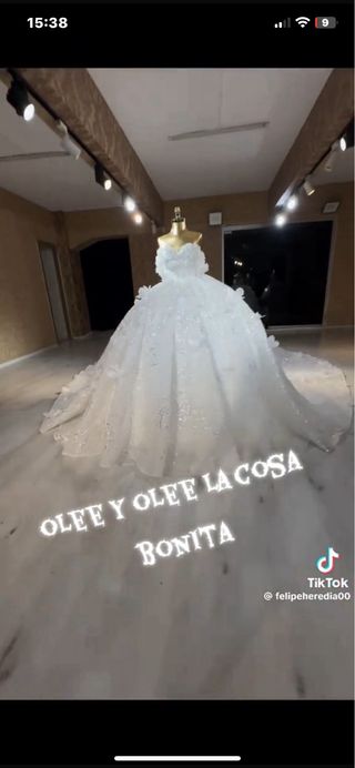 Vestido de Novia Gitana Blanco pedreria