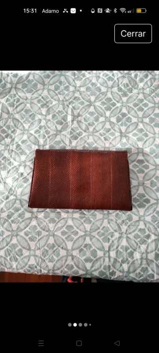 Cartera de piel serpe
