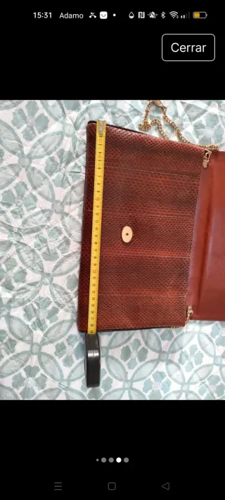 Cartera de piel serpe