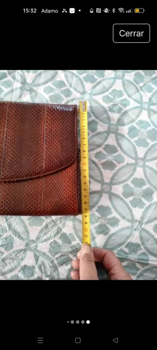 Cartera de piel serpe