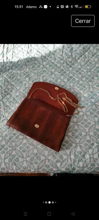 Cartera de piel serpe