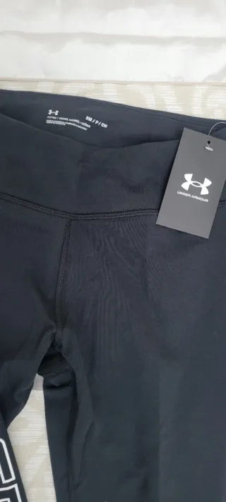 Mallas  Leggins Under Armour Negras Logo Grande