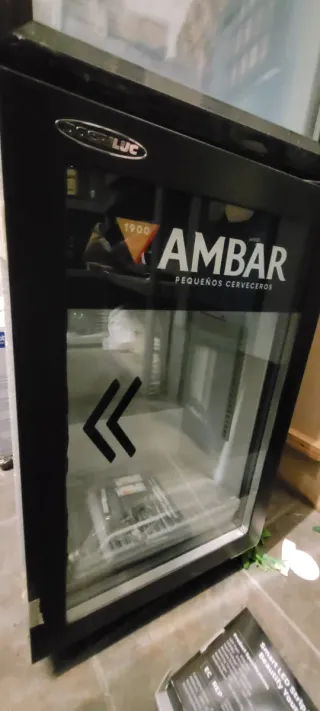 Nevera Vitrina Ambar botellero nueva