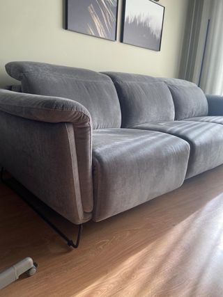 Sofá Ashley 3 módulos relax gris eléctrico