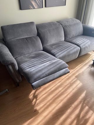 Sofá Ashley 3 módulos relax gris eléctrico