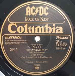 AC/DC Rock Or Bust - LP VINYL Gatefold 2014