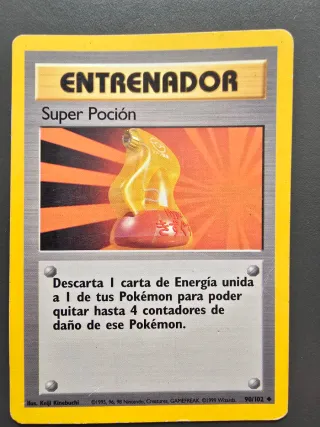 Carta Pokémon Entrenador Super Poción 90/102