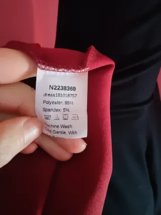 Vestito corto rosso con drappeggio