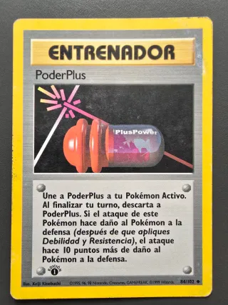 Carta Pokémon PoderPlus 1ª Edición