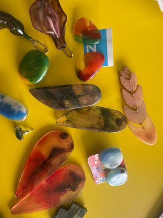 Lote piezas artesanales para bisutería