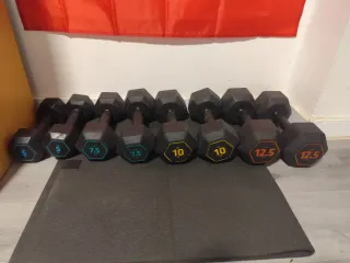 Mancuernas 5, 7.5, 10 y 12.5 kg