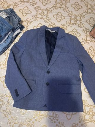 Americana H&M niño Talla 5-6 Azul
