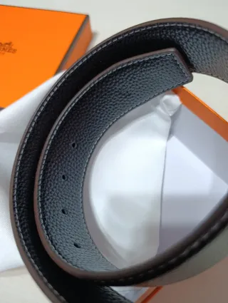 Cinturón Hermès Hebilla H Marrón chocolate