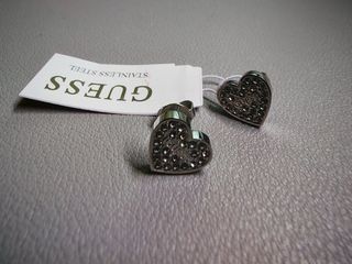 Pendientes Guess Corazón Cristales Nuevos