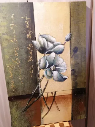 Quadro Decorativo Fiori su Tela