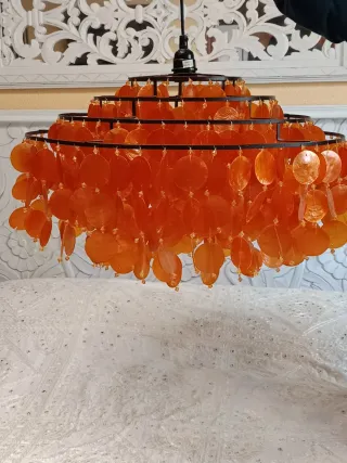 PRECIOSA LÁMPARA DE NÁCAR GATO PRETO