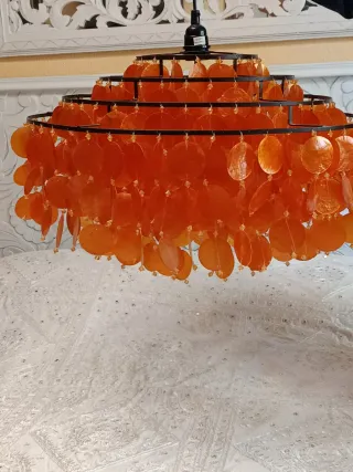 PRECIOSA LÁMPARA DE NÁCAR GATO PRETO