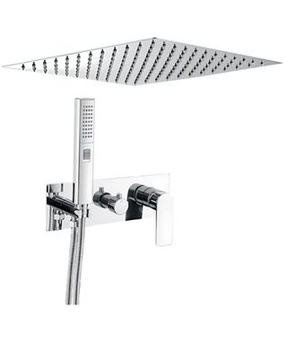 Grifo Ducha Empotrado Cuadrado