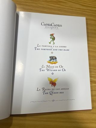 Pack 12 libros de cuentos traducionales bilingües