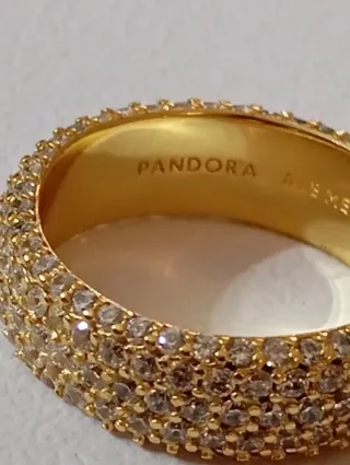 Anello oro con zirconi nuovo con scatola originale