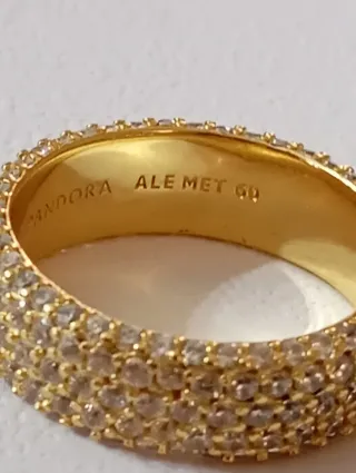 Anello oro con zirconi nuovo con scatola originale