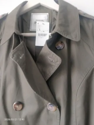 Gabardina Pinki Verde Talla L