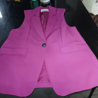 Chaleco Stradivarius Rosa