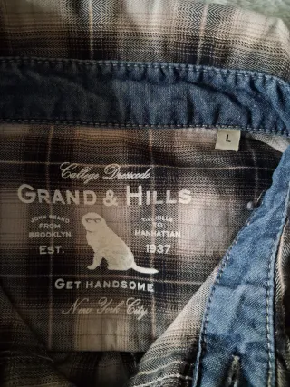 Camicia Grand & Hills a quadri taglia L
