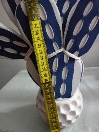 Pianta decorativa cactus blu e bianco