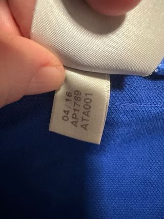 Polo Adidas Manchester United Blu/Rosso Uomo