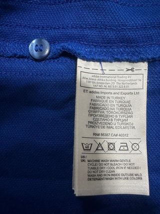 Polo Adidas Manchester United Blu/Rosso Uomo