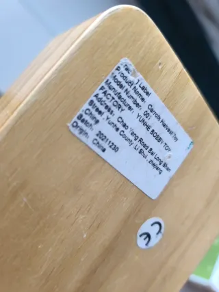 Juego de madera para encajar zanahorias