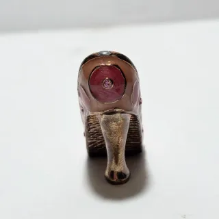 Scarpetta in miniatura in metallo smaltato