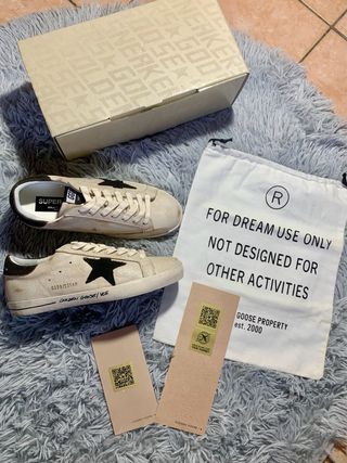 Golden Goose Superstar Beige/Nero Tg. 38