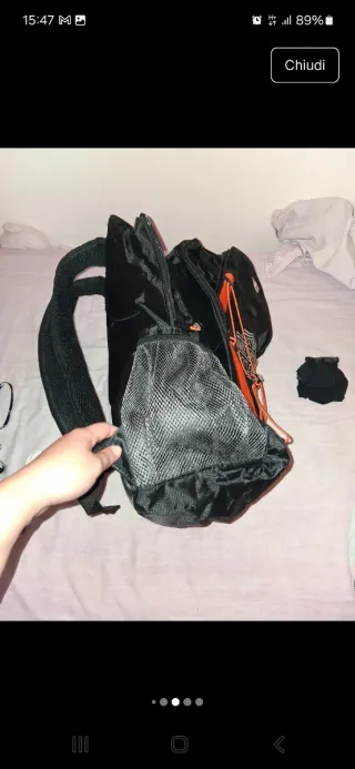 Zaino Harley-Davidson nero e arancione