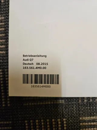 Manual Audi Q7 4M (Alemán) 2016 Betriebsanleitung