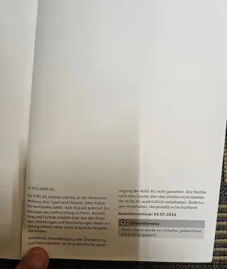 Manual Audi Q7 4M (Alemán) 2016 Betriebsanleitung