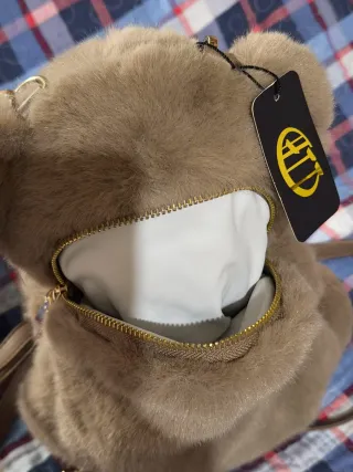 Mochila Oso Peluche Marrón