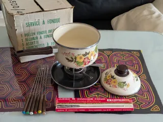 Set Fondue Magafesa Floral