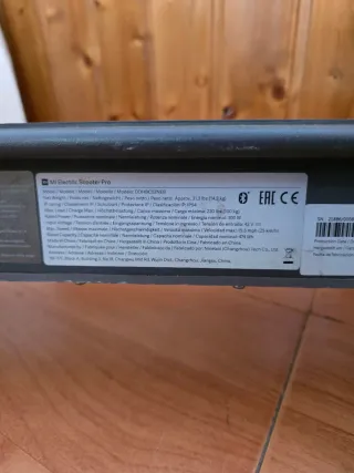 Patinete Eléctrico Xiaomi Negro