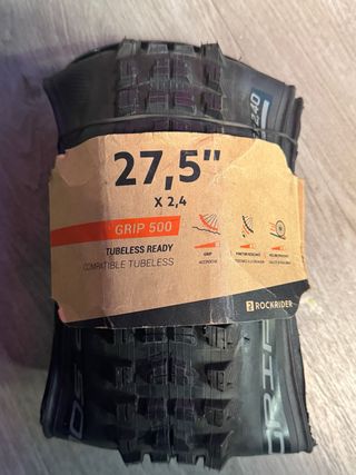 Cubierta MTB Rockrider Grip 500 27.5 x 2.4