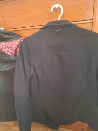 Giubbotto da sci nero e bordeaux